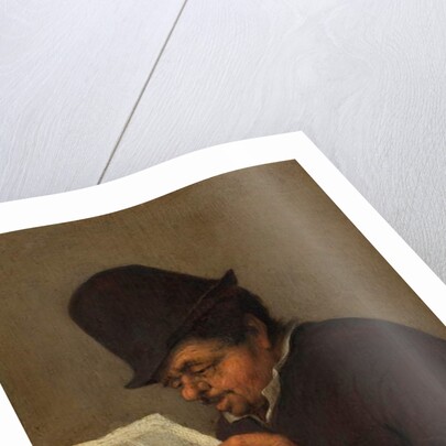 Old Peasant Reading a Paper, c.1647 by Adriaen Jansz. van Ostade