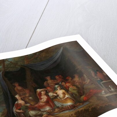 Fête champêtre with Turkish Courtiers under a Tent, c.1720-37 by Jean Baptiste Vanmour