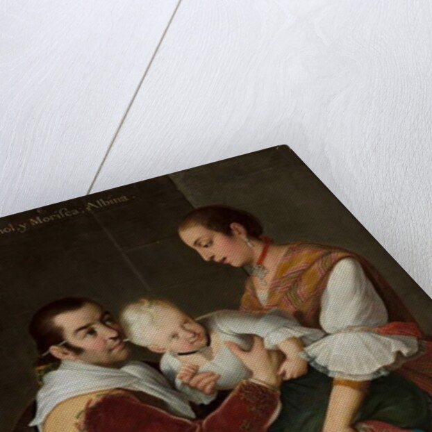 Albino Girl from Spaniard and Morisca, 1763 by Miguel Cabrera