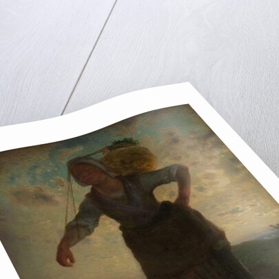 A Norman Milkmaid at Greville, 1871 by Jean-Francois Millet