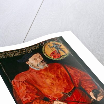 Portrait of the Zurich Standard-Bearer Jacob Schwytzer, 1564 by Tobias Stimmer