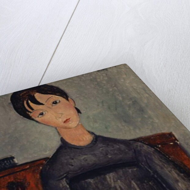 Girl Standing in a Black Pinafore, 1918 by Amedeo Modigliani