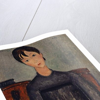 Girl Standing in a Black Pinafore, 1918 by Amedeo Modigliani