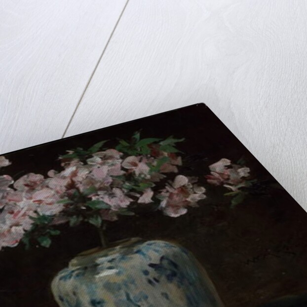 Pink Azalea, Chinese vase, c.1880-90 by William Merritt Chase