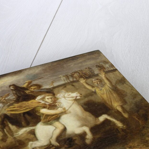 The Gaul Littavicus betraying the Roman Cause flees to Gergovie to support Vercingetorix, c.1838-40 by Theodore Chasseriau