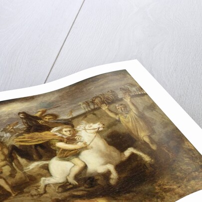 The Gaul Littavicus betraying the Roman Cause flees to Gergovie to support Vercingetorix, c.1838-40 by Theodore Chasseriau