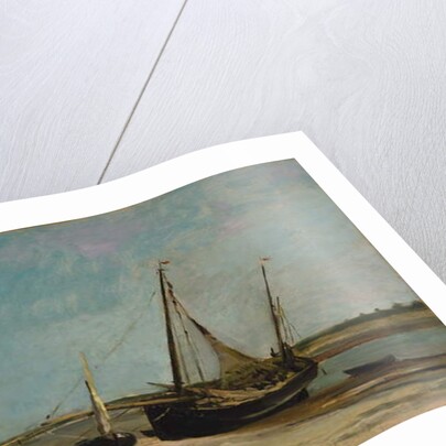 Boats on the Seacoast at Étaples, 1871 by Charles Francois Daubigny