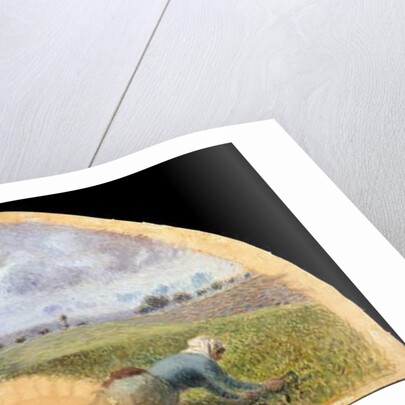 Fan Mount: The Cabbage Gatherers, c.1878-79 by Camille Pissarro