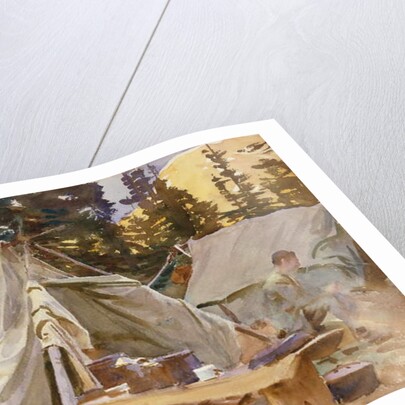 Camp at Lake O'Hara, 1916 by John Singer Sargent