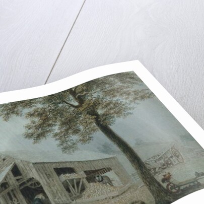 Rainstorm, Cider Mill at Redding, Connecticut, c.1840 by George Harvey