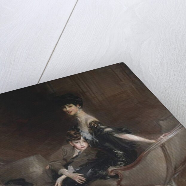 Consuelo Vanderbilt, Duchess of Marlborough, and Her Son, Lord Ivor Spencer-Churchill, 1906 by Giovanni Boldini