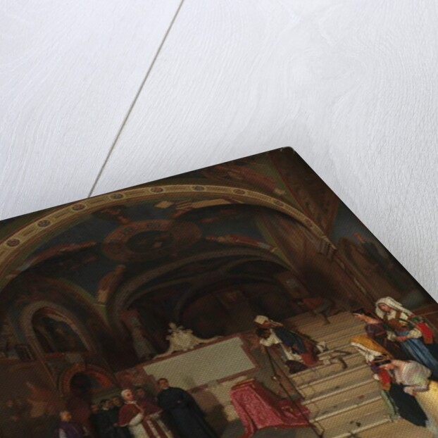 Pope Gregory XVI Visiting the Church of San Benedetto at Subiaco, 1843 by Jean-Francois Montessuy