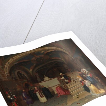 Pope Gregory XVI Visiting the Church of San Benedetto at Subiaco, 1843 by Jean-Francois Montessuy