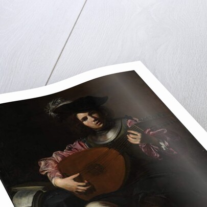 Lute Player, c.1625-26 by Valentin de Boulogne