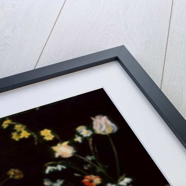 Flowers in a Basket and a Vase, 1615 by Jan the Elder Brueghel