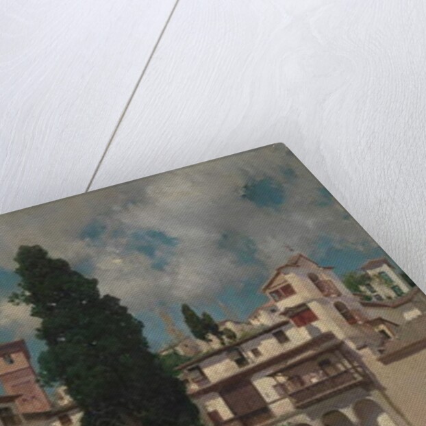 A Spanish Garden by Martin Rico y Ortega