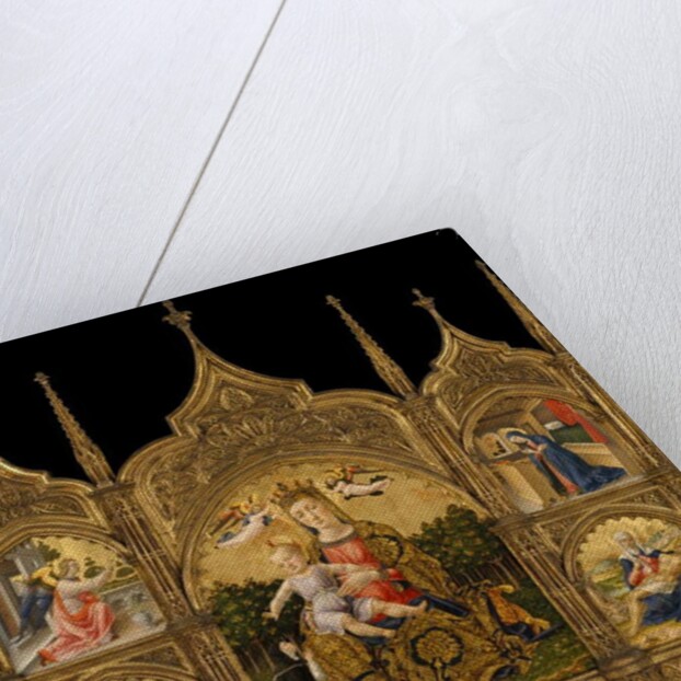 The Madonna of Humility, the Annunciation, the Nativity, and the Pietà, c.1465 by Bartolomeo Vivarini