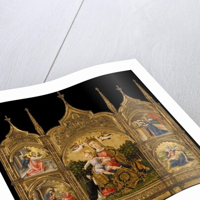 The Madonna of Humility, the Annunciation, the Nativity, and the Pietà, c.1465 by Bartolomeo Vivarini