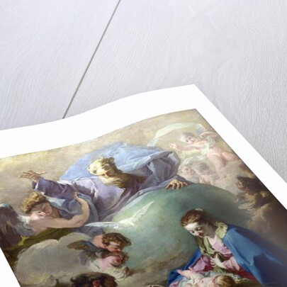 The Nativity with God the Father and the Holy Ghost, c.1740 by Giovanni Battista Pittoni