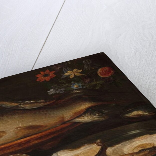 Still life with fish, oysters and shrimps, c.1620-50 by Clara Peeters