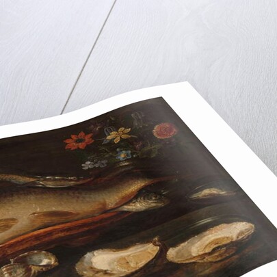 Still life with fish, oysters and shrimps, c.1620-50 by Clara Peeters