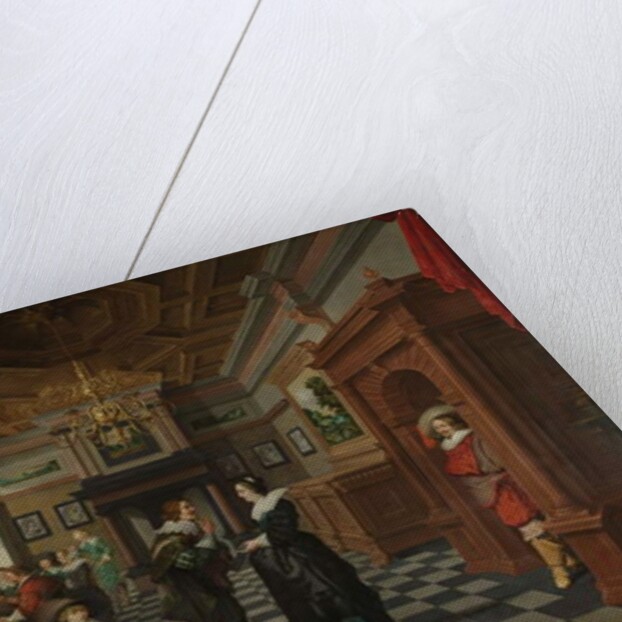 A Seven-Part Decorative Sequence: An Interior, 1630-32 by Dirck van Delen