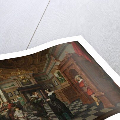 A Seven-Part Decorative Sequence: An Interior, 1630-32 by Dirck van Delen