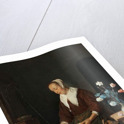 Woman Eating, Known as ‘The Cat’s Breakfast’, c.1661-64 by Gabriel Metsu