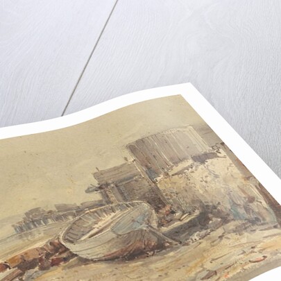 Beached Vessel, c.1880 by George Loring Brown