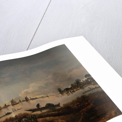 River View by Moonlight, c.1640-50 by Aert van der Neer