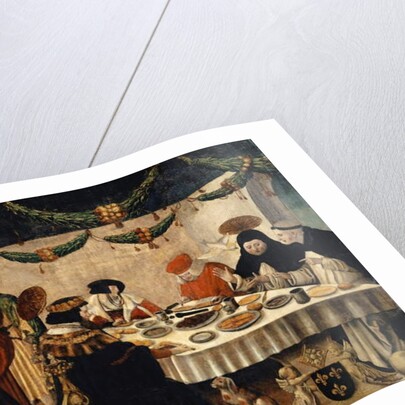 Saint Thomas Aquinas at the Table of King Louis the Saint, 1516-18 by Niklaus Manuel Deutsch