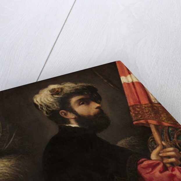 Portrait of a Man as Saint George, 1540-50 by Jacopo Robusti Tintoretto