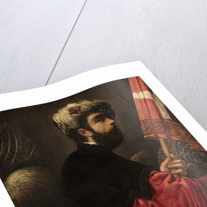 Portrait of a Man as Saint George, 1540-50 by Jacopo Robusti Tintoretto