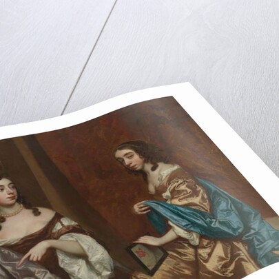 Mary Capel, Later Duchess of Beaufort, and Her Sister Elizabeth, Countess of Carnarvon, c.1657 by Peter Lely
