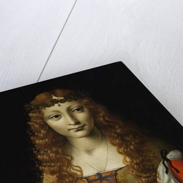 Girl with Cherries, c.1491-95 by Giovanni Ambrogio de Predis