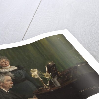 Edvard Grieg and Nina Grieg, 1898 by Peder Severin Kroyer