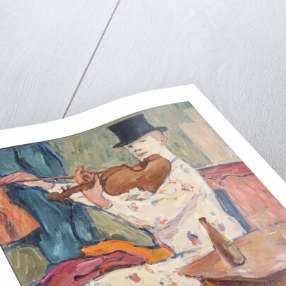 A Clown Playing the Violin, 1915 by Gosta von Hennigs