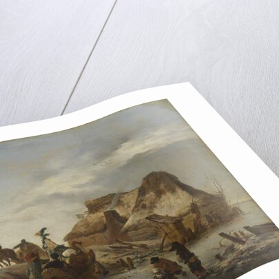A Nobleman's Sleigh on the Ice, c.1646 by Philips Wouwermans or Wouwerman