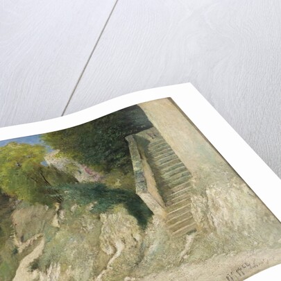 A Steep Ascent in Montigny-sur-Loing, 1876 by Carl Fredrik Hill