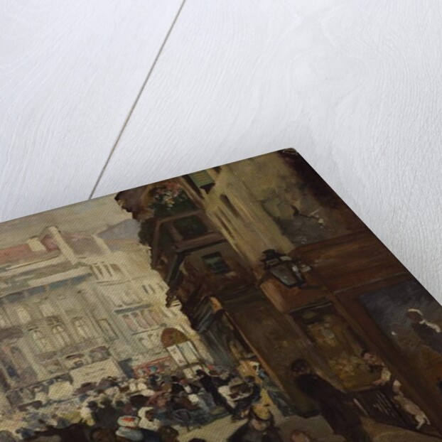 A Working Day in Paris by Adolph Friedrich Erdmann von (after) Menzel