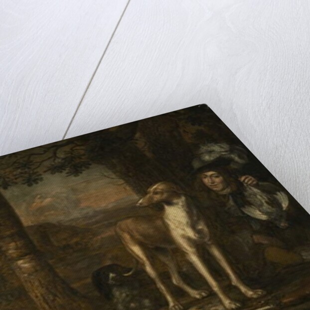 After the Hunt by Govert Dircksz. Camphuysen