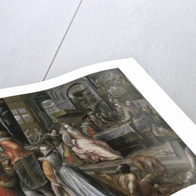 The rich man and Lazarus, 16th century by Anonymous