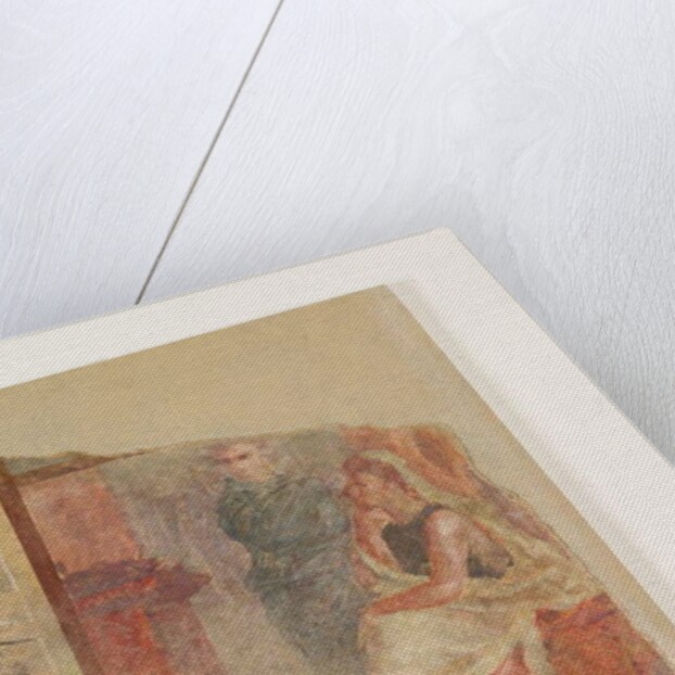 Wall painting fragment from the perisytle of the Villa at Boscoreale, c.50–40 B.C. by Roman Republican Period