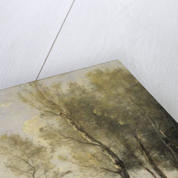 Landscape with Poplars by Jean Baptiste Camille Corot