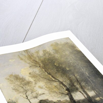 Landscape with Poplars by Jean Baptiste Camille Corot