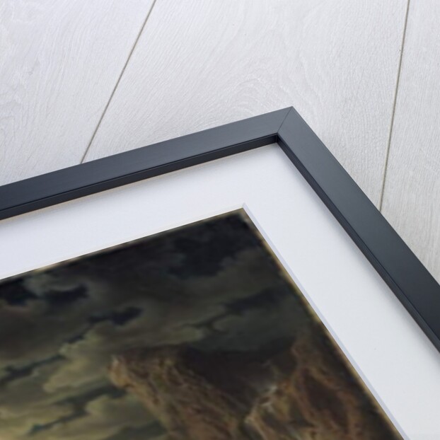 Norwegian Fjord in Moonlight, 1861 by Marcus Larson