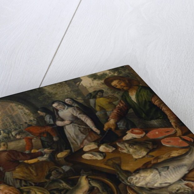 Fish Market with Ecce Homo, 1570 by Joachim Beuckelaer or Bueckelaer