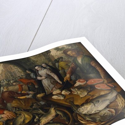 Fish Market with Ecce Homo, 1570 by Joachim Beuckelaer or Bueckelaer