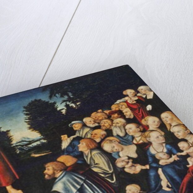 The miracle of the five loaves and two fish by Lucas the Elder Cranach