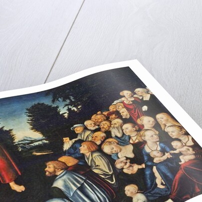 The miracle of the five loaves and two fish by Lucas the Elder Cranach